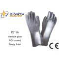 Хлопок Interlock ПВХ покрытием безопасности работы перчатки (P5125)